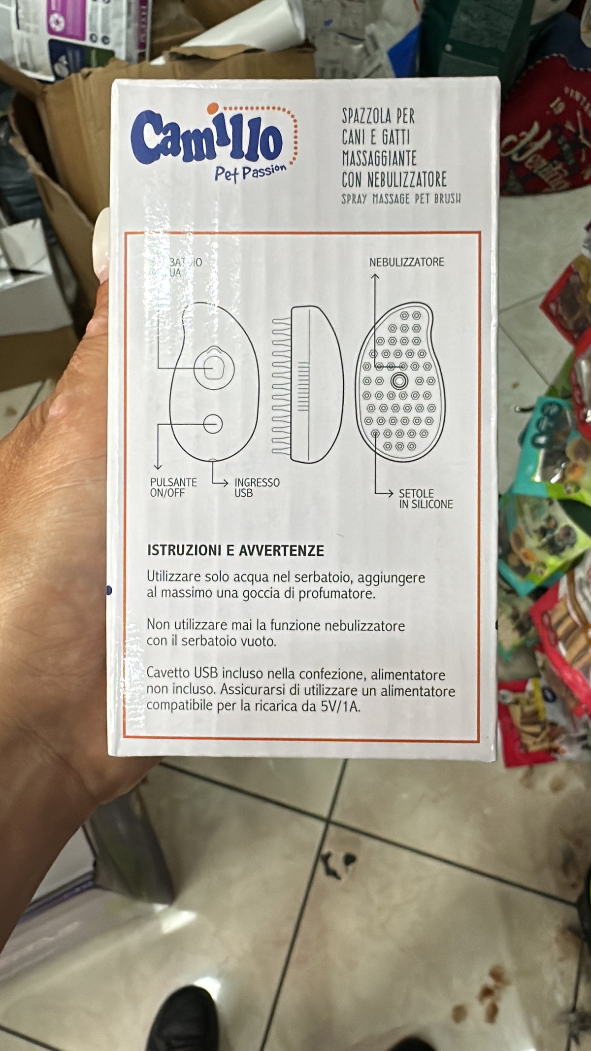 Spazzola per cani e gatti