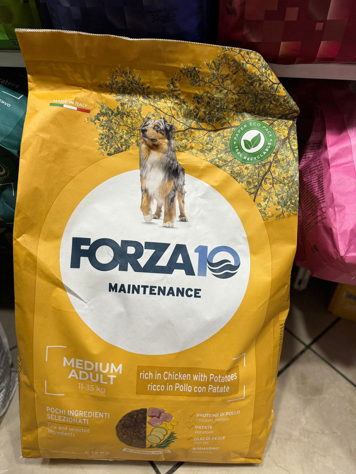 Forza10 Maintenance Medium Adult al Pollo con Patate Crocchette cane