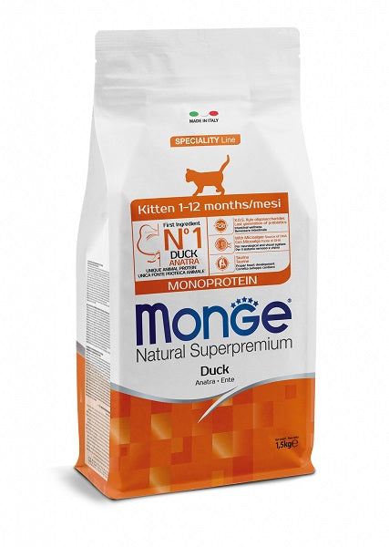 monge monoprotein kitten anatra 400 gr