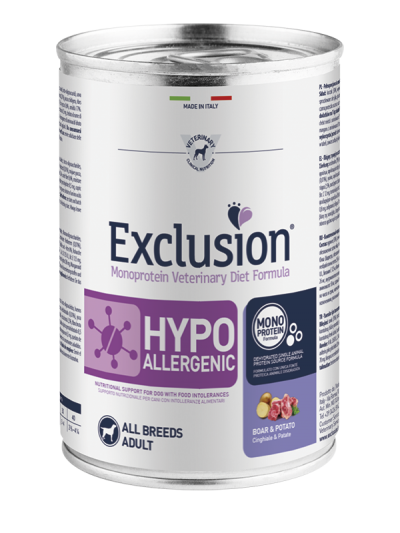 Exclusion HYPOALLERGENIC BOAR & POTATO ALL BREEDS