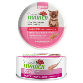 natural trainer baby kitten (+3 settimane) con tacchino