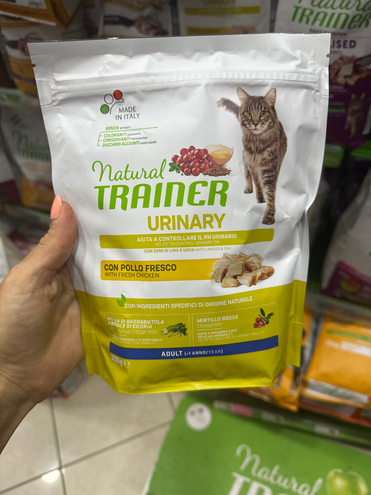 natural trainer urinary (+1 anno) con pollo fresco uova e semi di lino