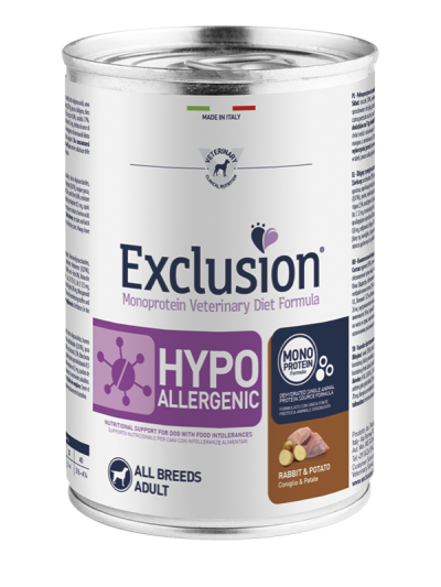 Exclusion HYPOALLERGENIC RABBIT & POTATO ALL BREEDS
