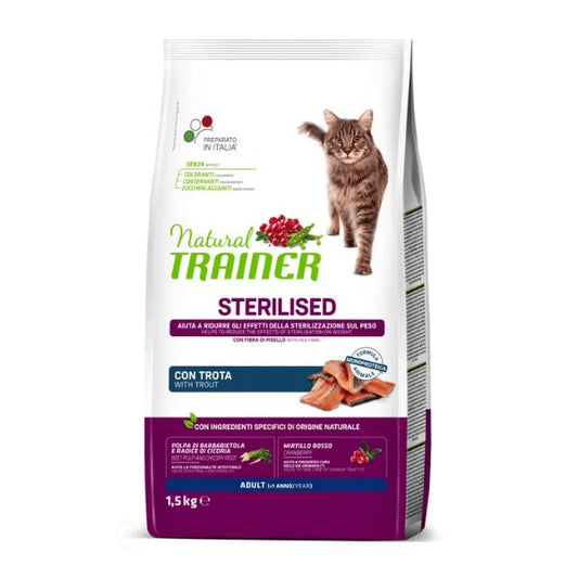 natural trainer sterilised (+1 anno) con trota e fibra di pisello