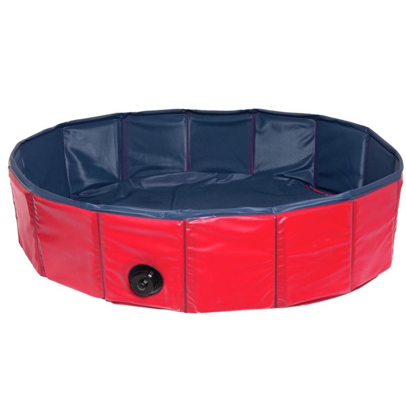 Karlie Piscina per cani rossa