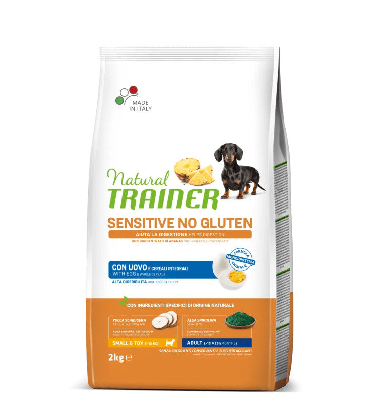 natural trainer adult mini con uovo e cereali integrali